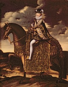 Ridsporträtt av Henri IV (1553-1610) av French School
