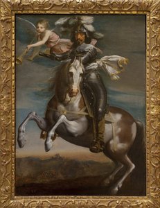 Ryttarporträtt av Ludvig XIII (1601-1643). Målning omkring 1630. Art francais 1600-tal. Musée des Beaux Arts de Rouen. av French School