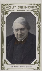Ernest Renan, ecrivain (färgad bild) av French School