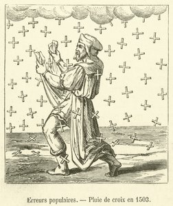 Populära fel, Korsregn 1503 (gravyr) av French School