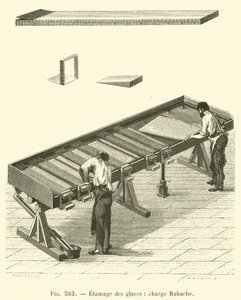 Förtinning av glas, Rabache-laddning (gravyr) av French School