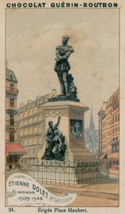 Etienne Dolet, skrivare, 1509-1546, uppfört Place Maubert av French School