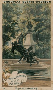 Eugene Delacroix, målare, 1799-1863, uppförd i Luxemburg av French School