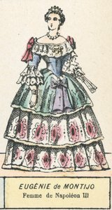 Eugenie de Montijo, Femme de Napoleon III (färgad gravyr) av French School