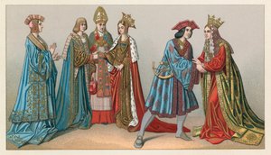 Europa XV-XVIth Cent Costume av French School