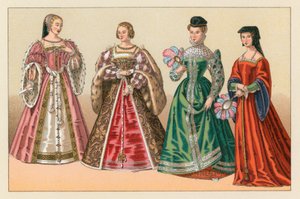 Europa XVIth Cent Costumeswed av French School