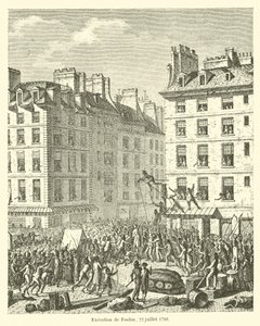 Avrättning av Foulon den 22 juli 1789 av French School