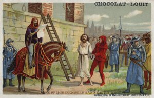 Avrättning av Enguerrand de Marigny, chefsminister för Filip IV av Frankrike, 1315 av French School