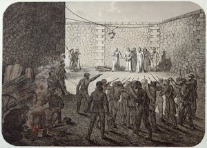 Avrättning av gisslan under kommunen, 1871 av French School
