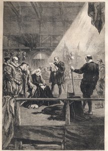 Avrättning av Mary Queen of Scotland och drottning gemål av Frankrike - av French School