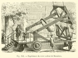 Upplevelse av Bernieres brinnande glas (gravyr) av French School