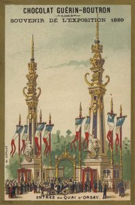 Utställning 1889 - Chokladsouvenir av French School