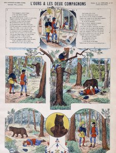 La Fontaines fabel: Björnen och de två följeslagarna - Image d
