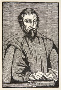 Fabri de Peiresc, kopia av Boris Mestchersky (d.1957) illustration från Histoire de la Nation Francaise, Sciences, Volumes I & II, av Gabriel Hanotaux (1853-1944), 1924 av French School