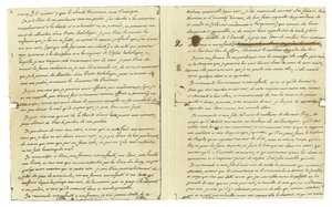 Faksimil av Louis XVI av Frankrikes testamente av French School
