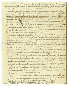 Faksimil av Louis XVI av Frankrikes testamente av French School