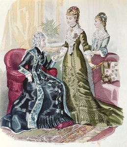 Fashion of the Second Empire, från La Mode Illustrée av French School