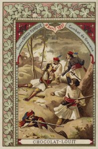 Strid vid Grevena, grekisk-turkiska kriget, 9 april 1897 av French School
