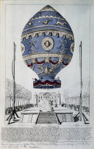 Pilâtre de Roziers första mänskliga flygning den 21 november 1783 av French School