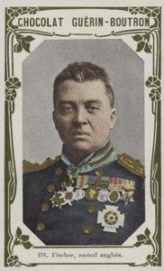 Fischer, brittisk amiral (färgad bild) av French School