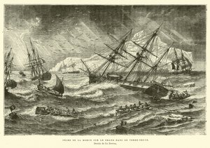 Fiske efter torsk på Grand Banks, Newfoundland av French School