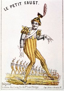 Florimond Roger dit Hervé (1825 - 1892): "Den lilla Fausten", omslag till programmet. Paris, Operans bibliotek. av French School