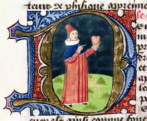 Fol.38v The Heart, från Traite de Medecine av Aldebrande de Florence, 1356 av French School