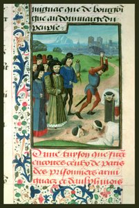 Fr 2680 f.268 Fångarnas avrättning, 1418 av French School