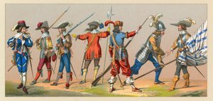 Frankrike XVII-XVIIIth Cent Costume av French School