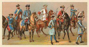 Frankrike XVIIIth Cent Dräkt av French School