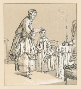 Frankrike XVIIIth Cent Kostym av French School