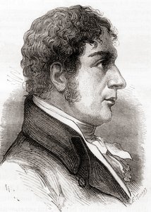 Francesco Zambeccari, ur "Les Merveilles de la Science", publicerad ca 1870 (litografi) av French School