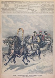Franco-Russian Alliance, illustration från le Petit Journal, 1893 av French School