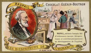 Francois-Vincent Raspail, fransk läkare (chromolitho) av French School