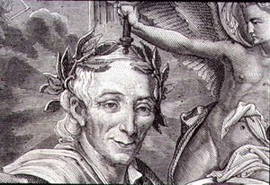 Francois Marie Arouet de Voltaire (1694-1778) (gravyr) av French School