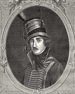 Francois Severin Marceau-Desgraviers, ur "Histoire de la Revolution Francaise" av Louis Blanc (1811-82) av French School