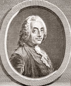 François-Augustin de Paradis de Moncrif, 1687-1770. fransk författare och poet. Från Les Heures Libres publicerad 1908. av French School