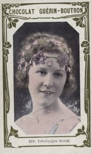 Frederique Soule (färgad bild) av French School