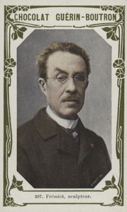 Fremiet, skulptör (färgad bild) av French School