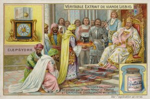 Franskt köttextrakt (Bouillon), kejsar Karl den Store av French School