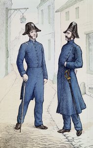 Franska poliser ca 1829-30 av French School