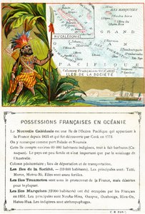 Franska ägodelar i Oceanien, ca 1890 av French School