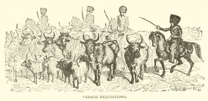 Franska rekvisitioner (gravyr) av French School