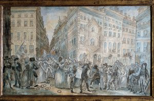 Franska revolutionen: ""Parisisk gatubild: säljaren av tidningen ""L