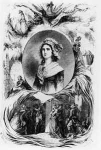 Franska revolutionen: porträtt av Charlotte Corday, v.1793. av French School