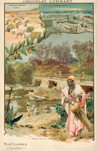 Franska Sudan (chromolitho) av French School