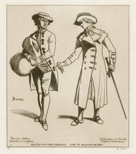 Franska dandies, 1778-79 av French School
