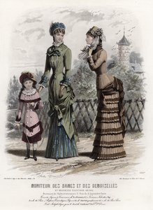 Fransk modetallrik, sent 1800-tal av French School