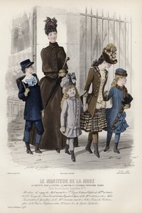 Fransk modetallrik, sent 1800-tal av French School