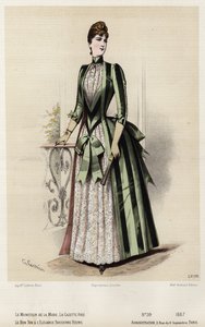 Fransk modetallrik, sent 1800-tal av French School
